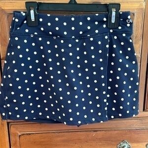 Gap Fit Girls size XL skort, blue and white polka dots, super cute!
